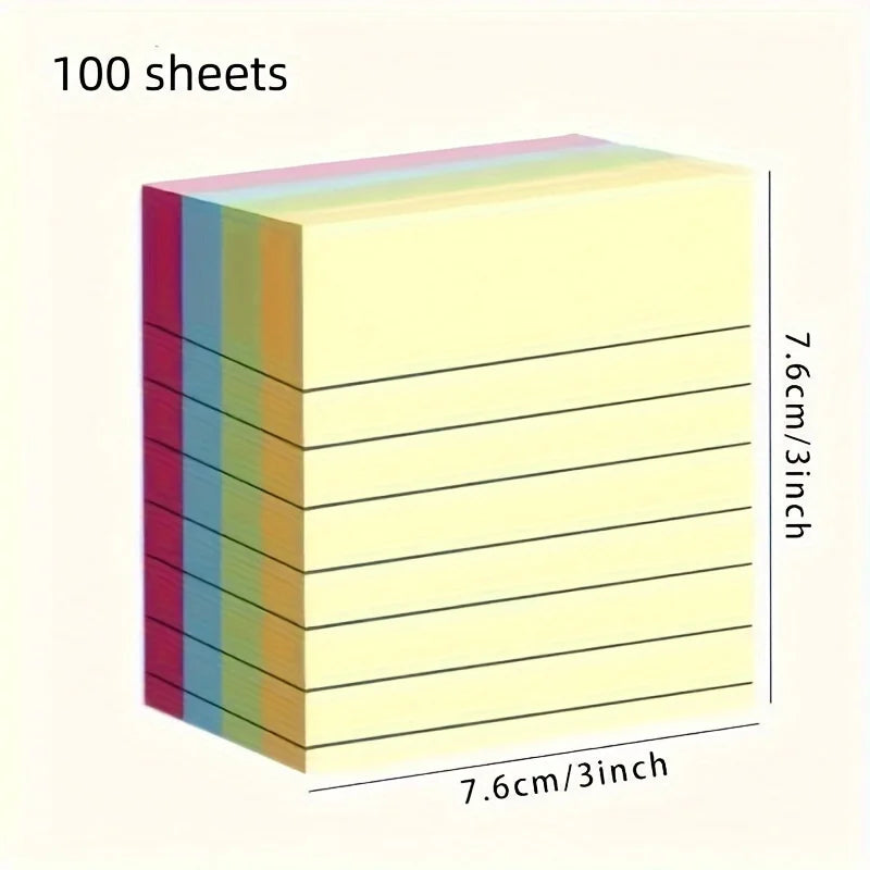 100/200sheets Colorful Sticky Notes School Stationery Student Scribed Sticky Notes Index Tabs Office Supply Sticky Notes