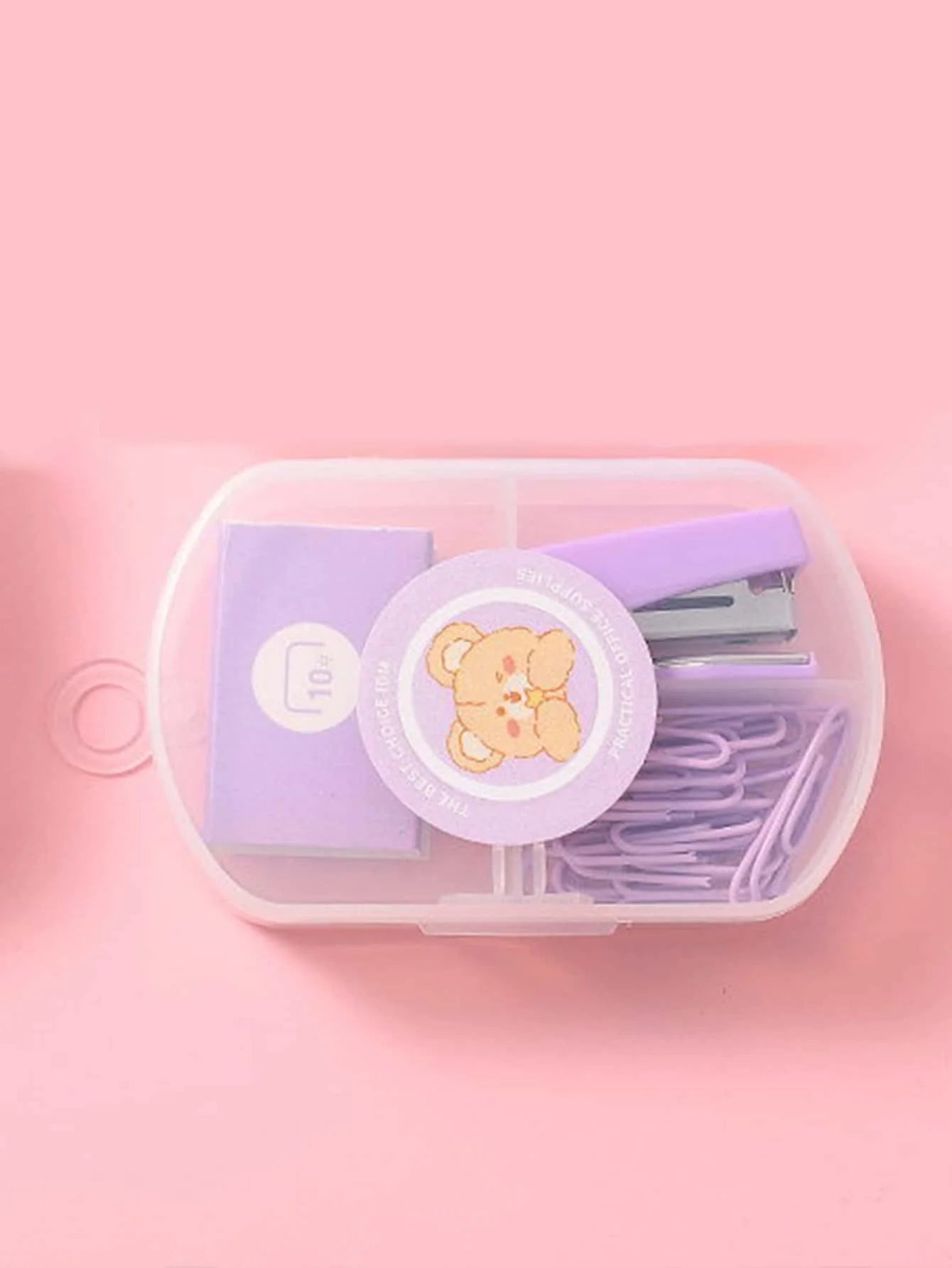 1PC Macaron Color Mini Stapler 3 Colors Optional Cute Portable Small Size Stationery Combination Suit for Office Supplies