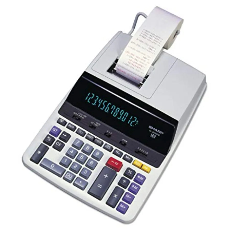 SHREL2630PIII TwoColor Printing Calculator with Dimensions 8.875W x 13.2L for Accurate Financial Record Keeping and Efficient D