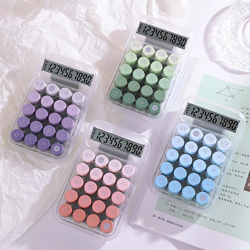 Calculator Office Commercial Transparent Dopamine Gradient Color Computer Cute High Appearance Level Calculator